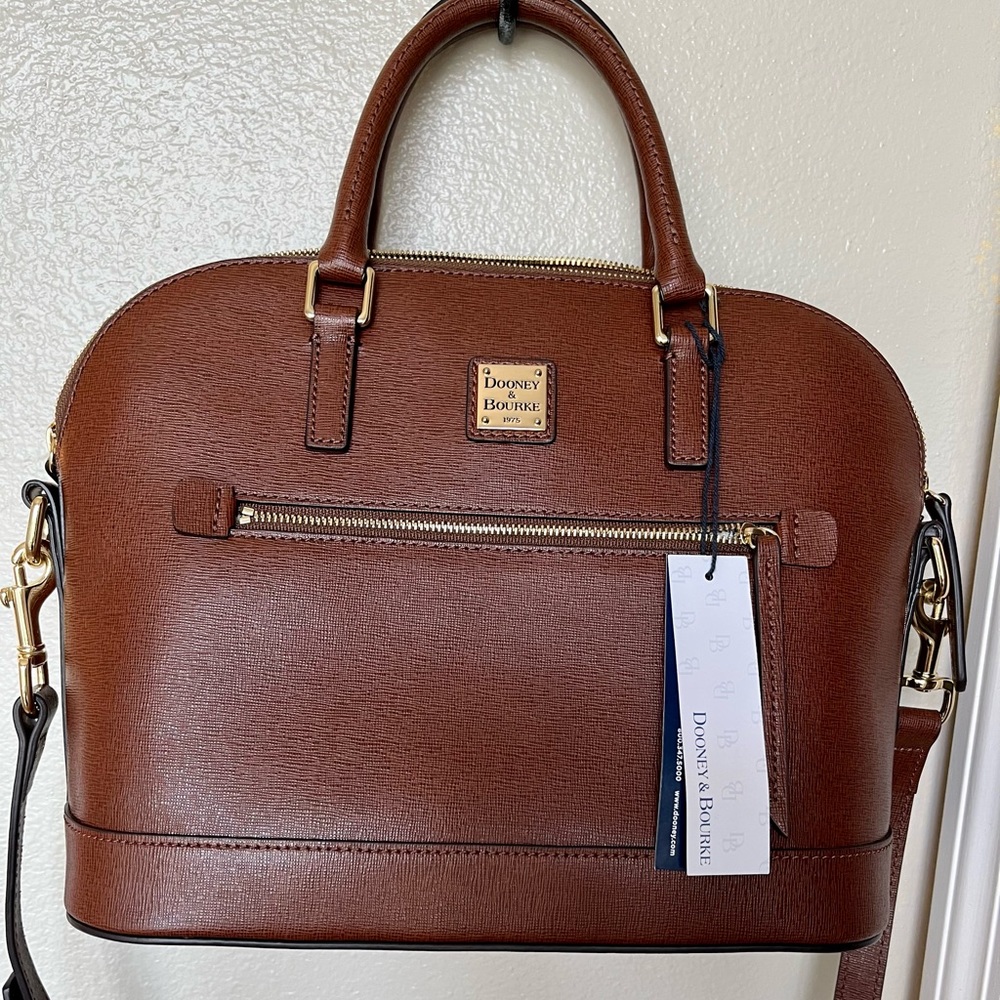 Dooney and Bourke “Amber” domed satchel